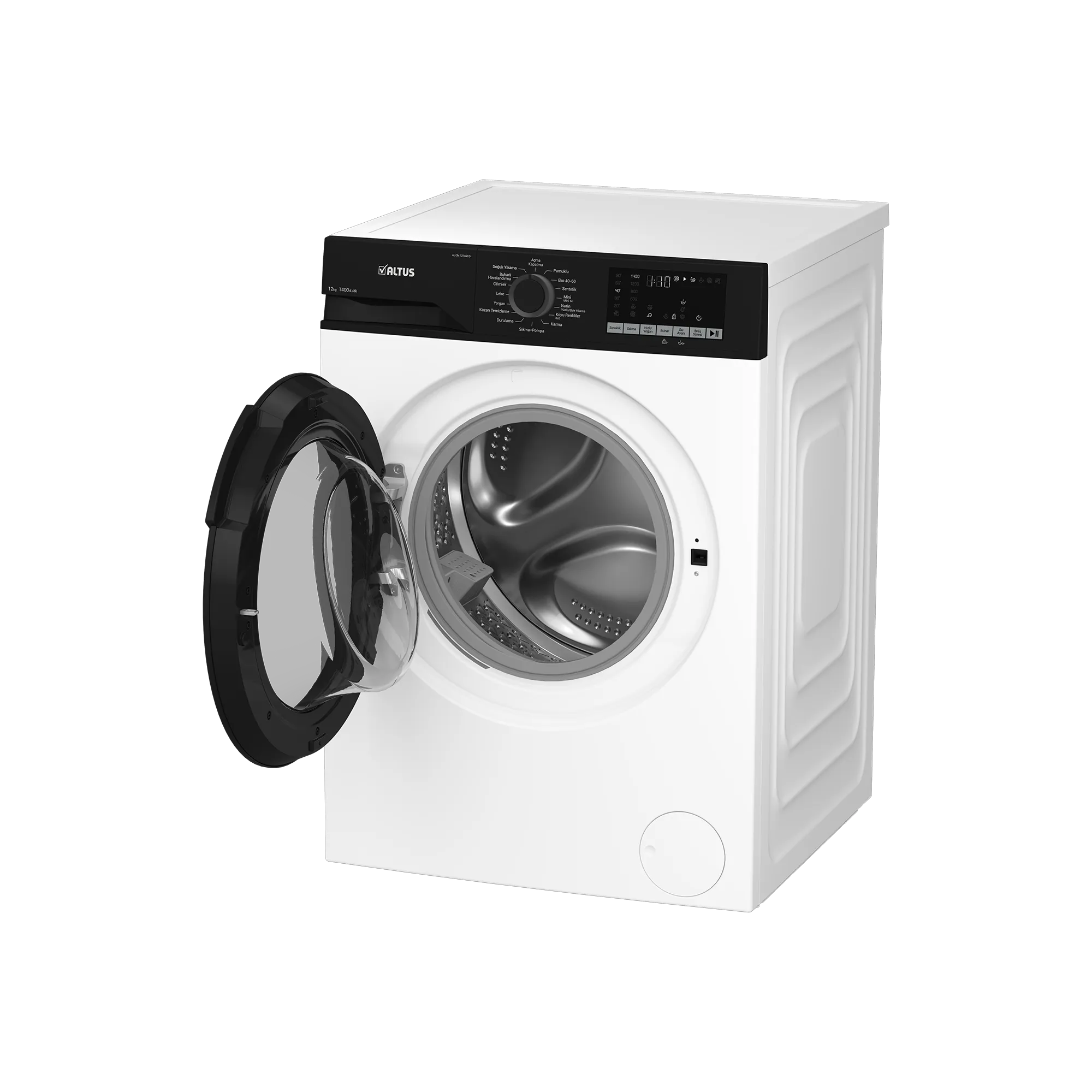 Altus AL CM 121460 12 kg 1400 Devir Çamaşır Makinesi A Enerji Sınıfı 15 Program Beyaz