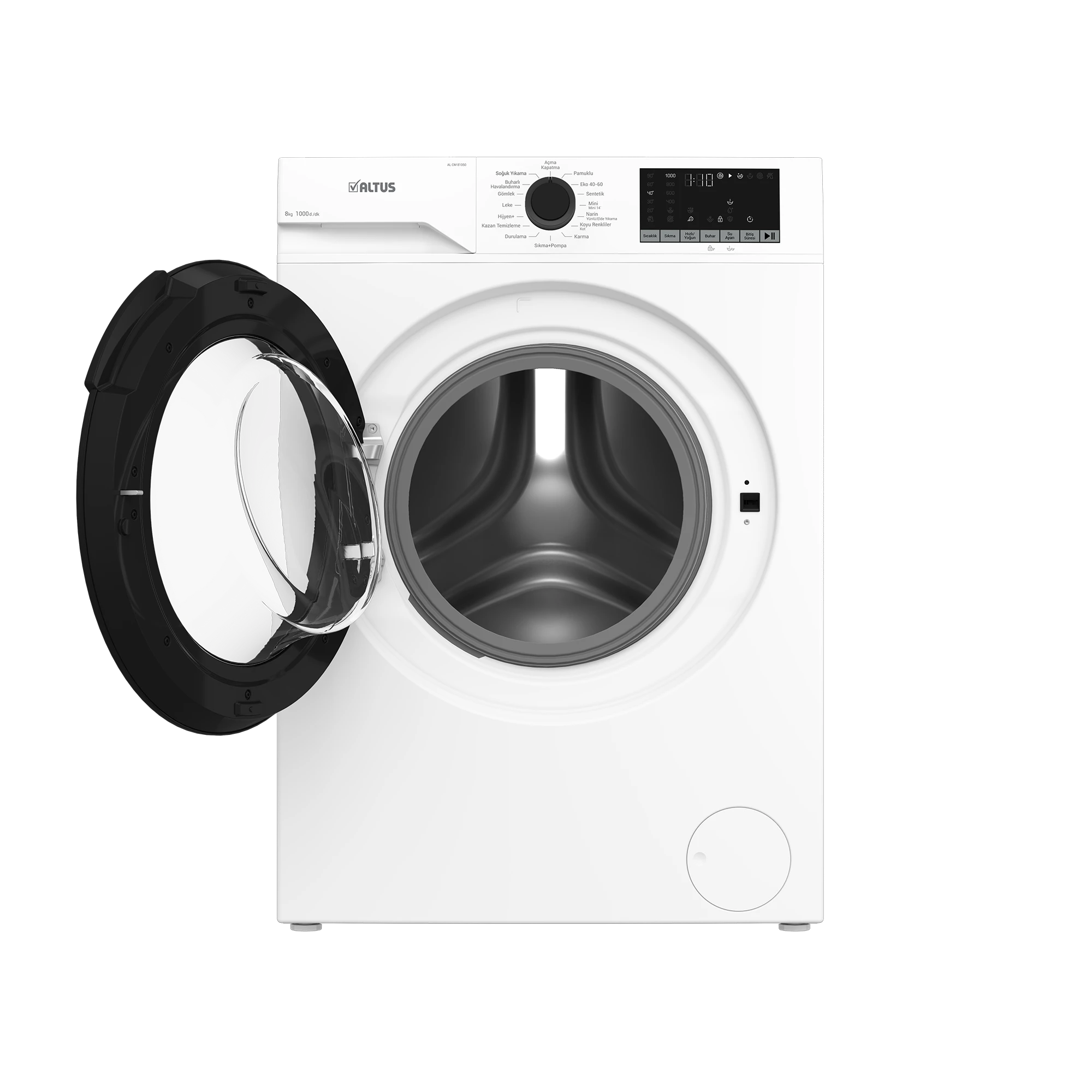 Altus AL CM 81050 8 kg 1000 Devir Çamaşır Makinesi A Enerji Sınıfı 15 Program Beyaz Kompakt