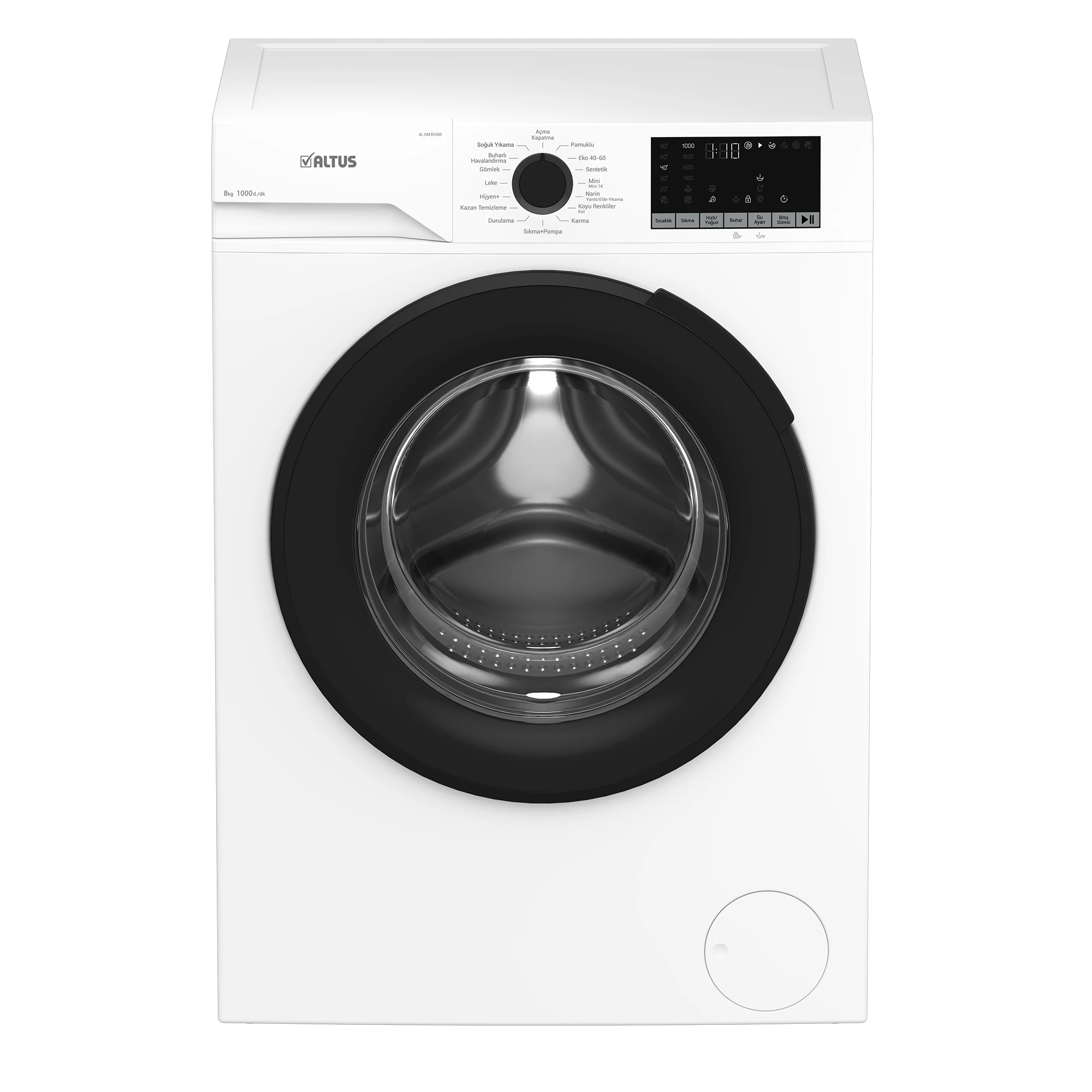 ALTUS AL CM 81050 M A Enerji Sınıfı 8 kg 1000 Devir Çamaşır Makinesi Beyaz