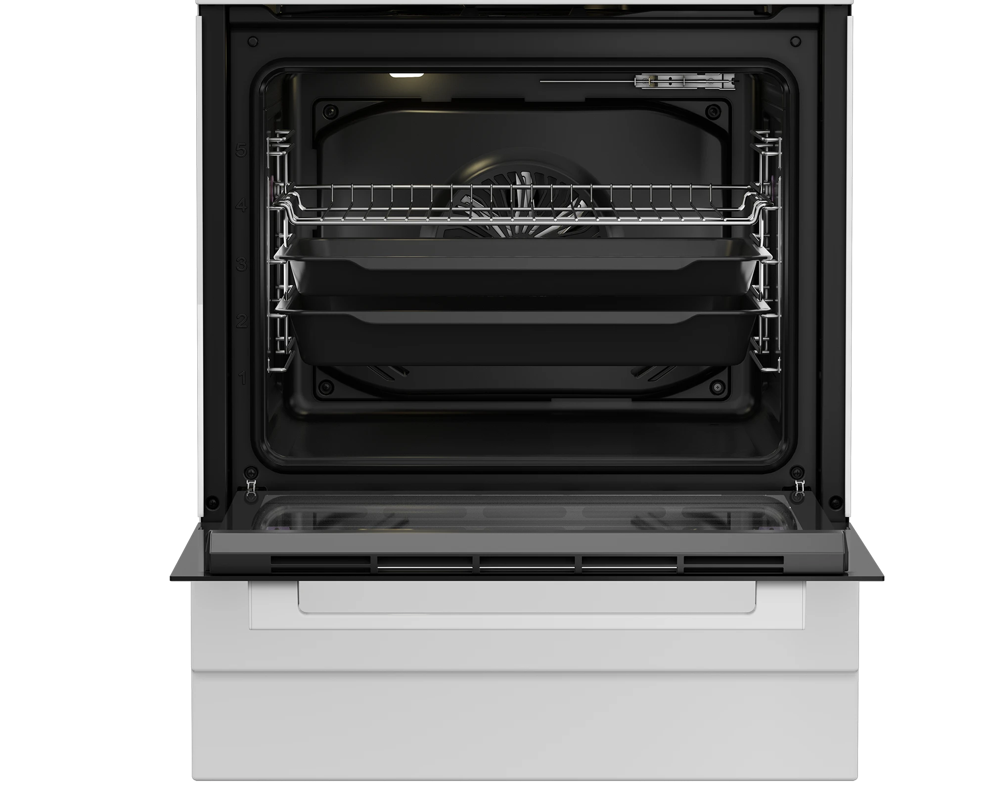 Altus AL 5756 GT 72 L Tam Boy Fırın 6 Pişirme Fonksiyonu 4 Gözlü LPG Ocak Entegre Saat Beyaz