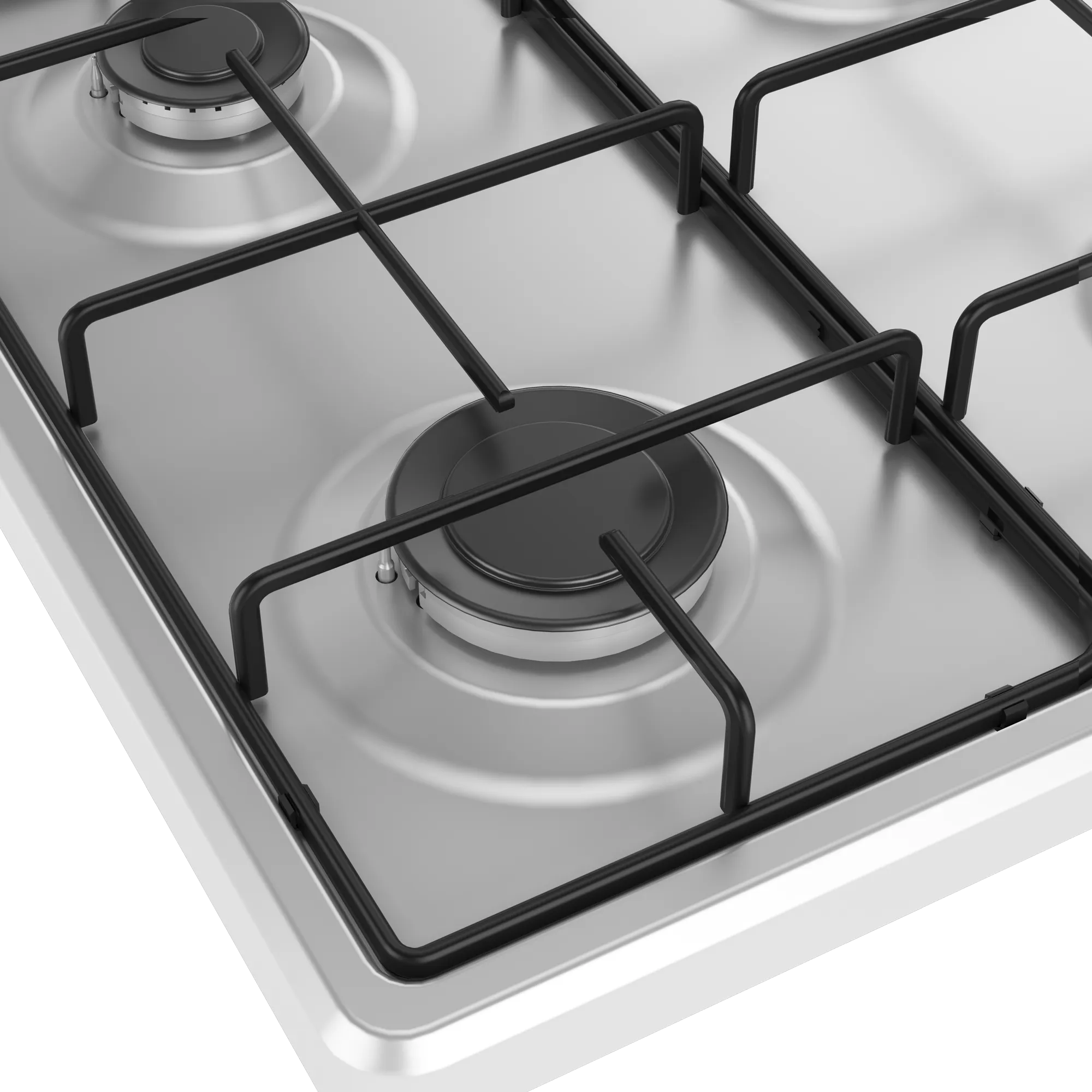 Altus AL 84 GS 60 cm Set Üstü Ocak 4 Gözlü LPG Gazlı Ocak Düğmeden Ateşleme Emaye Izgara Gaz Emniyetli Gümüş