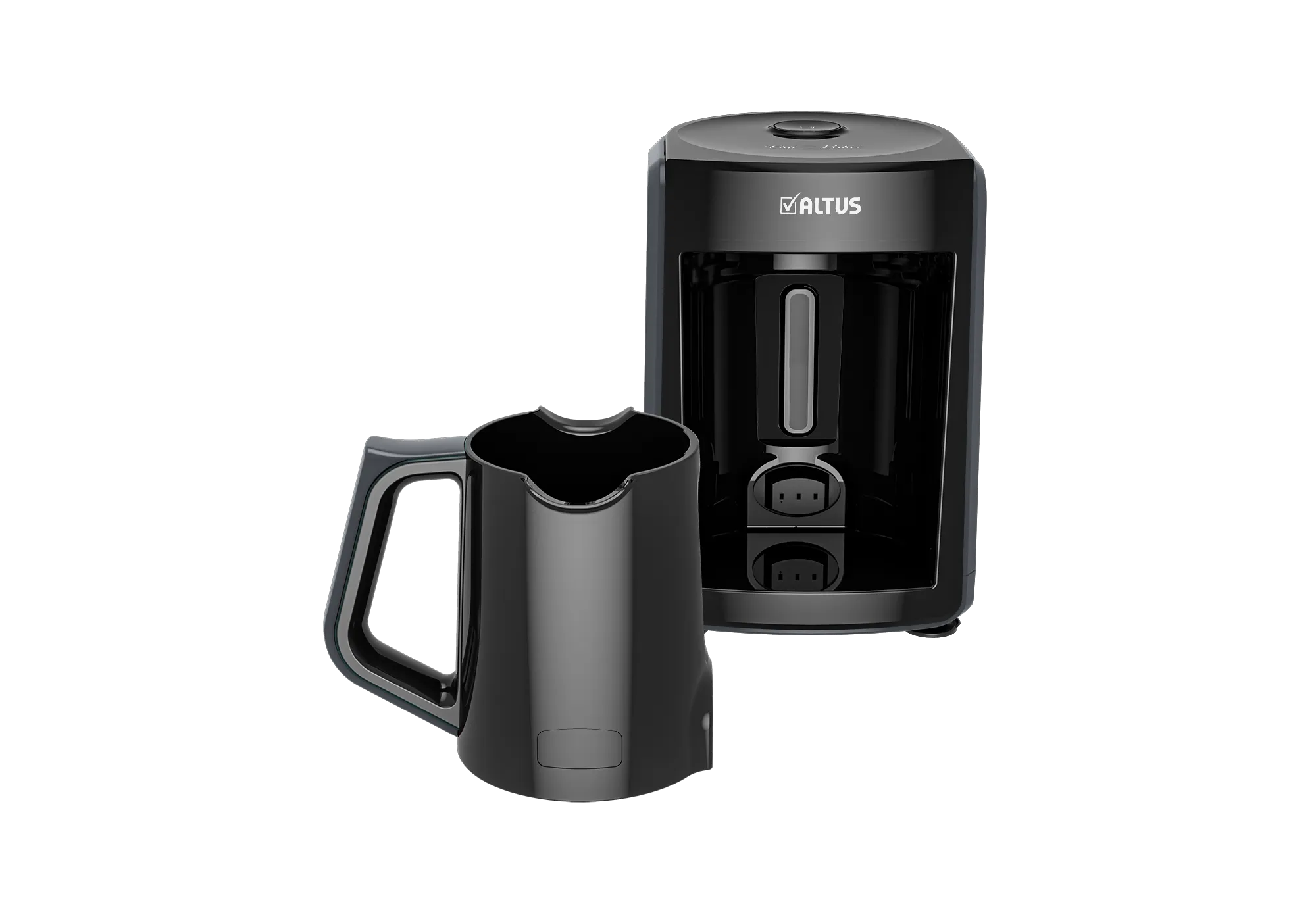 Altus Al 4763 G Türk Kahve Makinesi 4 Fincan Kapasiteyle Şık Siyah Renk