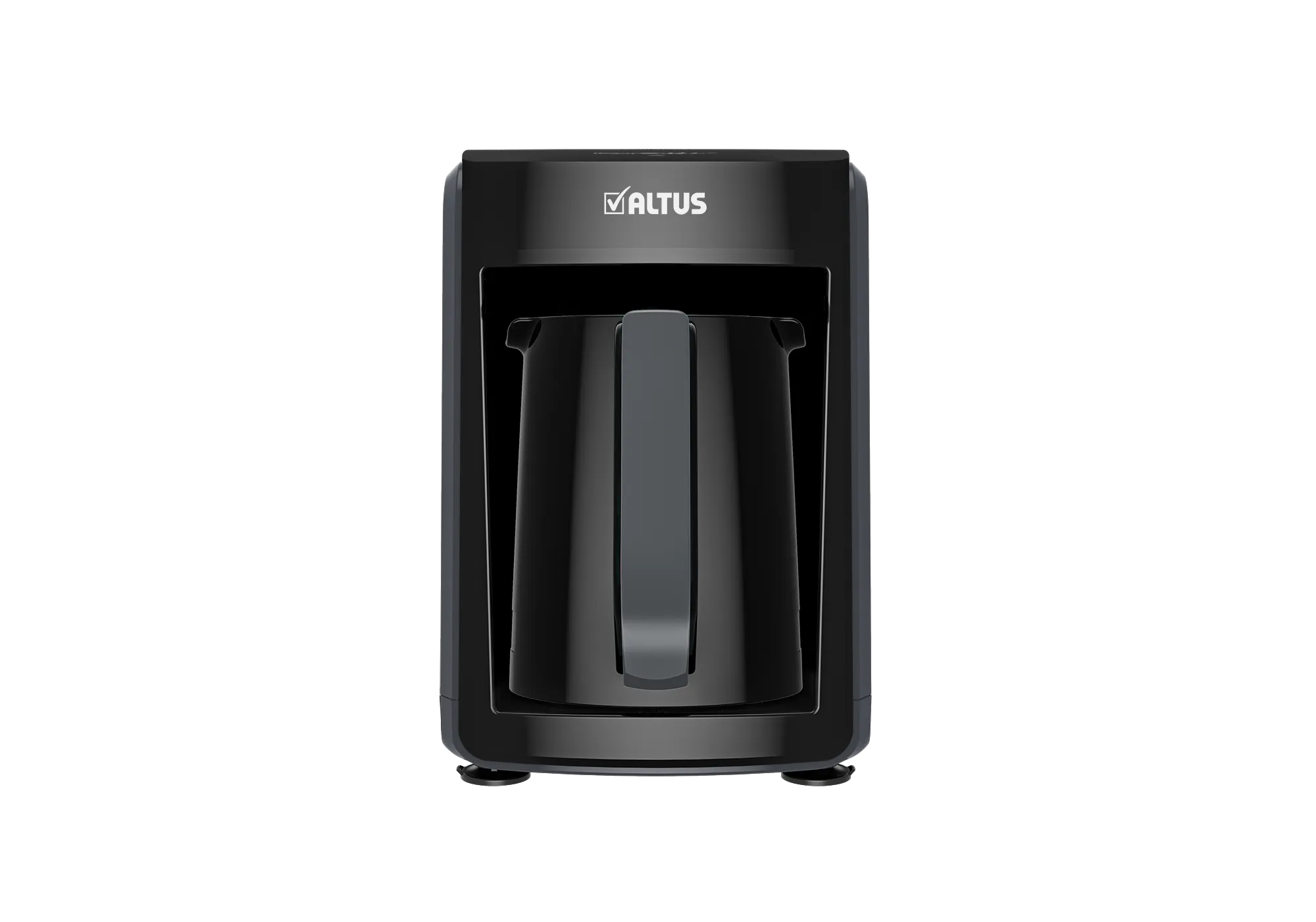 Altus Al 4763 G Türk Kahve Makinesi 4 Fincan Kapasiteyle Şık Siyah Renk