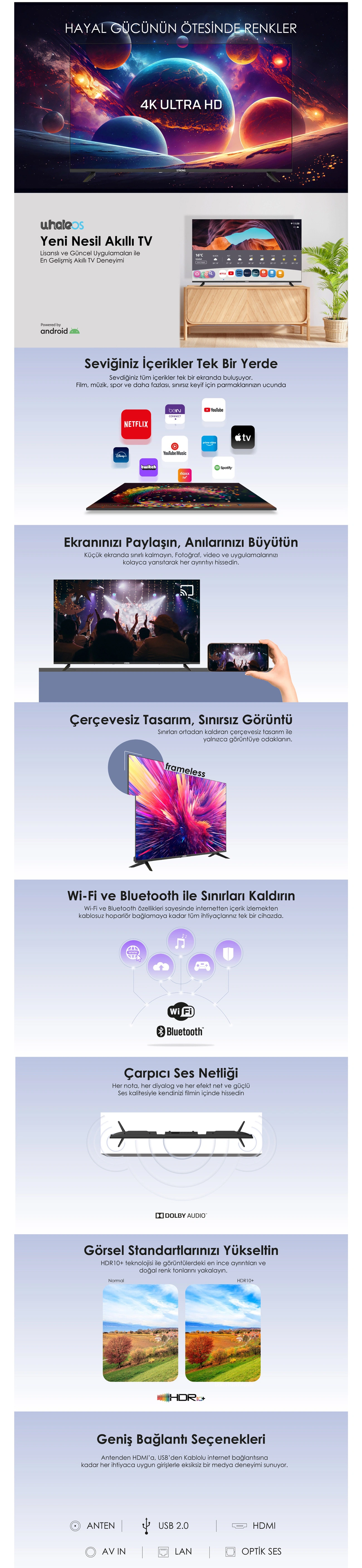 STRONG ML50EW8000F Özellikler ve Avantajlar