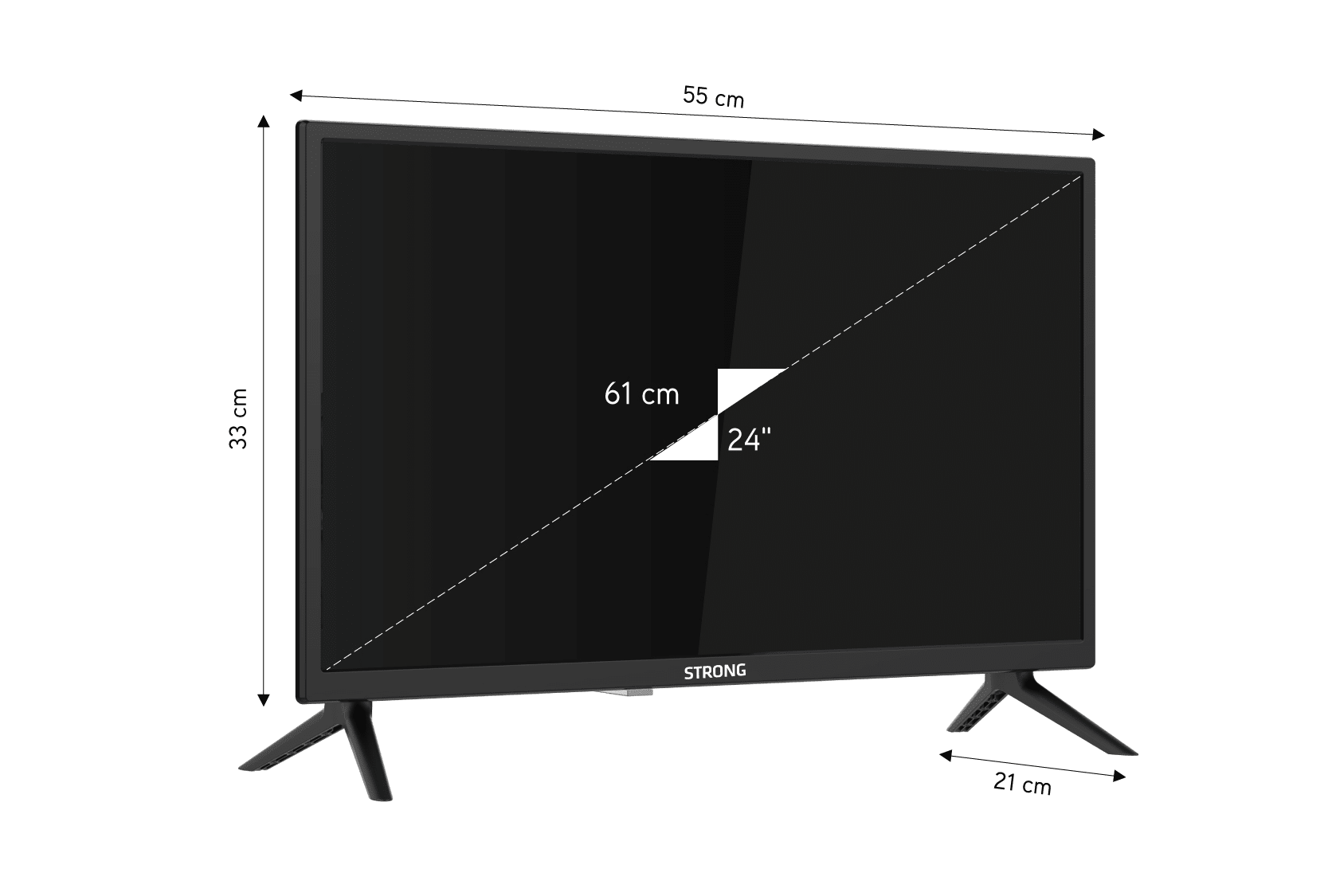 STRONG MS24EC2000 24'' 61cm Ekran HD Ready Led TV